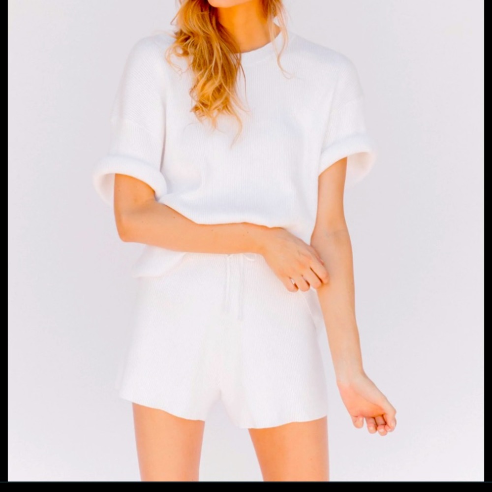 Knit white blouse
